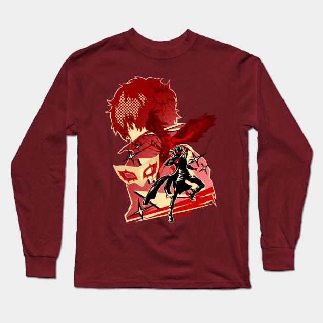 Protagonist Persona 5 Long Sleeve T-Shirt by plonkbeast